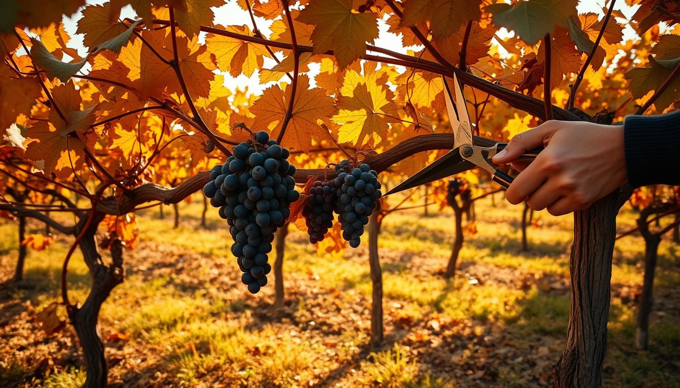 Cięcie winorośli jesienią
