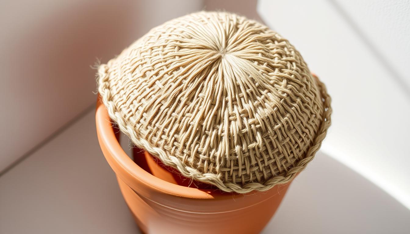Jak zrobić osłonkę na doniczkę z juty